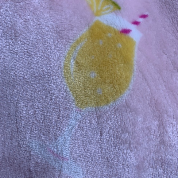 Cozy pink soft plush fleece throw NWT wine & drink glasses great gift bridesmaid - Picture 4 of 7